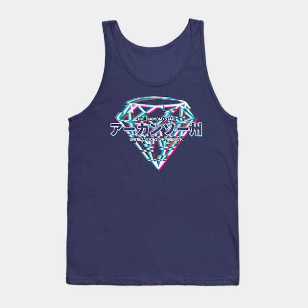 The Diamond State (Glitched Diamond) Tank Top by rt-shirts